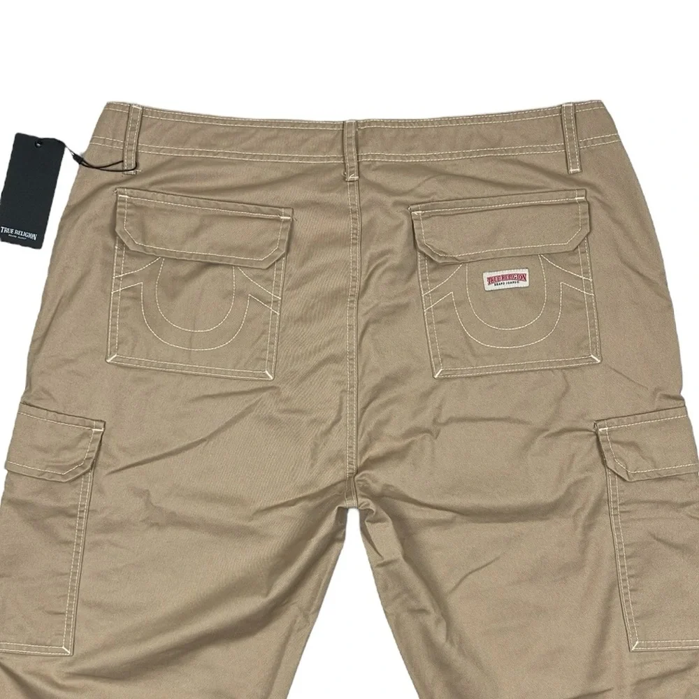 True Religion Cargo Pants Khaki Travertine NWT